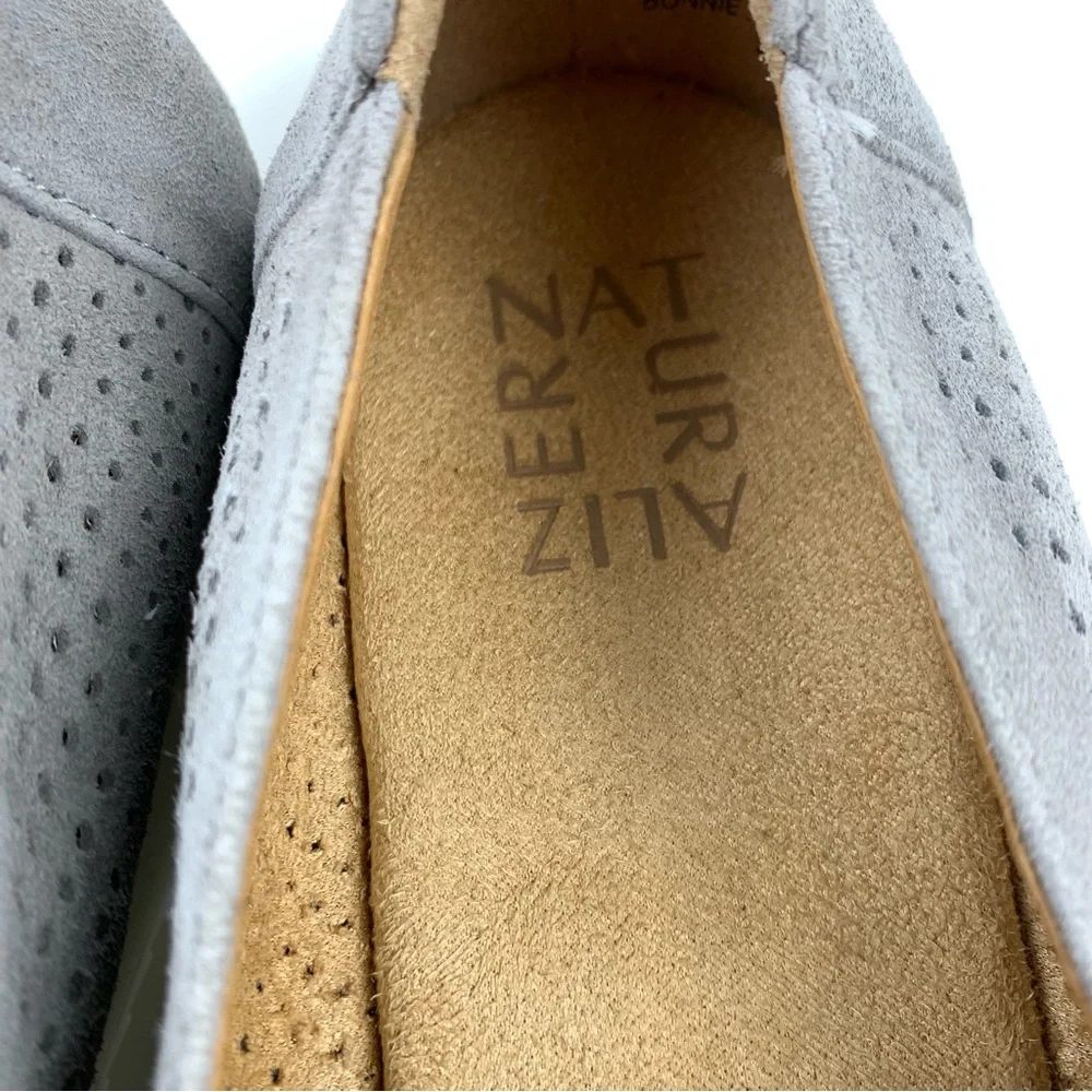 Naturalizer Gray Bonnie Suede Slip On Flats size 8.5